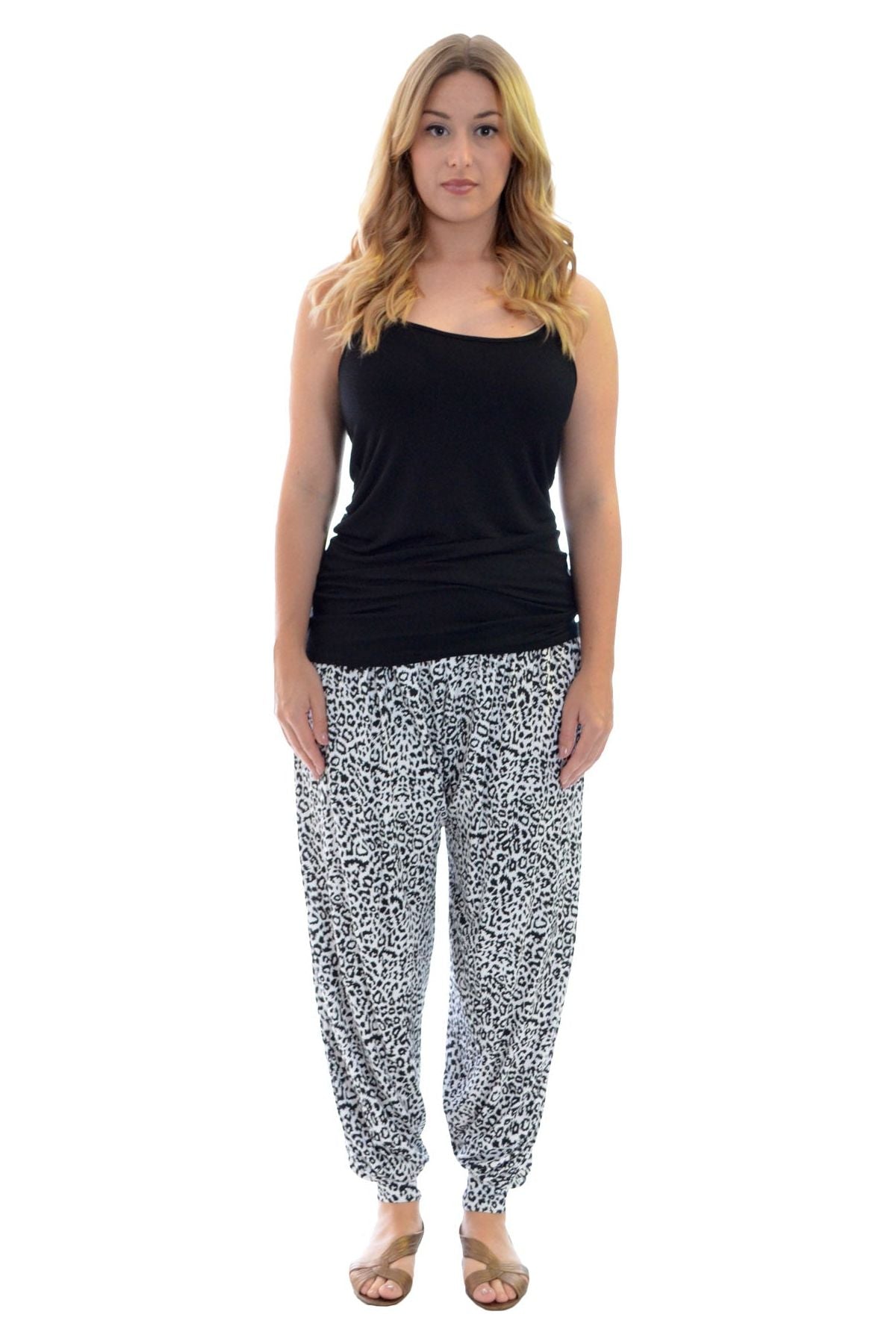 Animal Print Harem Trousers For Women  - Dropwear