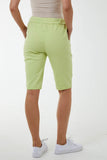 Khaki Magic Plain Drawstring Shorts For Women 14 - Dropwear