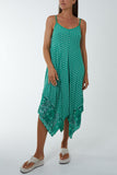 Stone Cami Hanky Hem Midi Dress For Women ONE SIZE - Dropwear