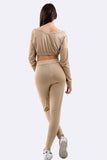Silver Co-Ord 2 Piece Loungewear Suit Set For Women 8-10 - Dropwear