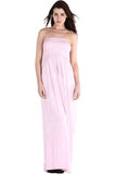 Mocha Strapless Sheering Maxi Dress For Women 12-14 - Dropwear
