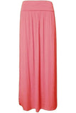 Charcoal Plus Size Pleated Fold Over High Waist Gypsy Long Maxi Skirt For Women 16-18 - Dropwear