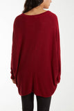 Asymmetric Hem Oversized Jumper For Women  - Dropwear