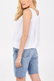 Light Blue Balloon Ruffle Neck Vest For Women ONE SIZE - Dropwear