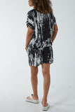 Tie Dye Co-Ord Set with Shorts For Women  - Dropwear