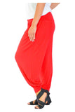 Mocha Plus Size Harem Trousers Full Length For Women 24-26 - Dropwear
