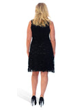 Red Flapper Lace Dress For Women 12-14 - Dropwear