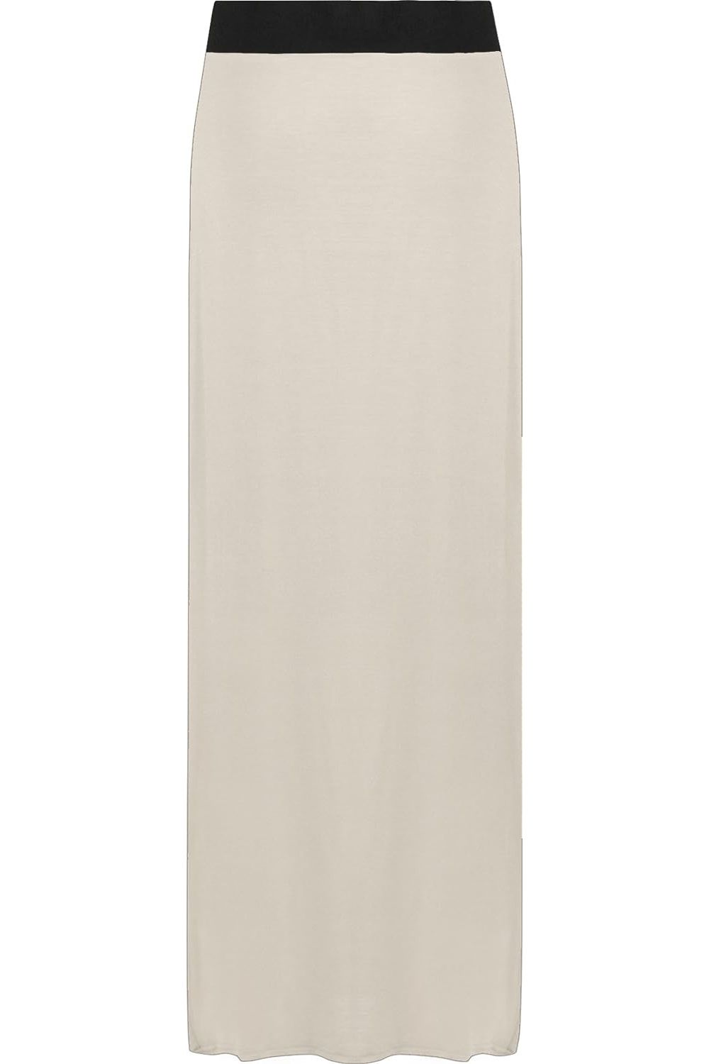 Blue Elasticated Waist Long Maxi Skirt â€“ Plus Size Pencil Style For Women 16-18 - Dropwear