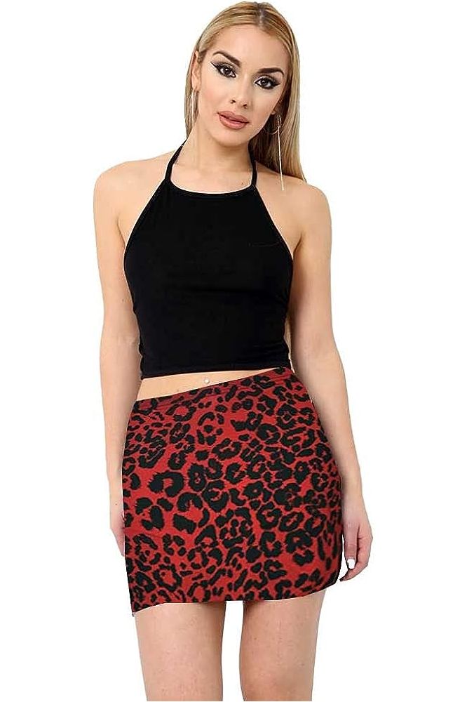 Camouflage Printed Mini Bodycon Short Skirt For Women 12-14 - Dropwear