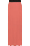 Black Plus Size Pencil Long Maxi Skirt Elasticated Waist For Women 16-18 - Dropwear