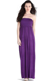 Mustard Strapless Sheering Maxi Dress For Women 12-14 - Dropwear