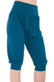 Cerise Plus Size Cropped Harem Trousers For Women 24-26 - Dropwear