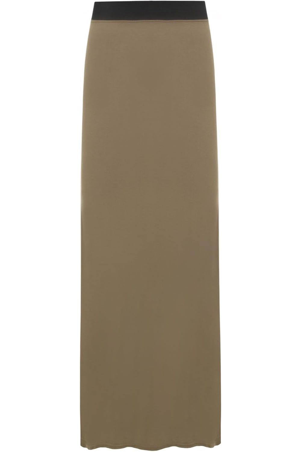 White Plus Size Pencil Long Maxi Skirt Elasticated Waist For Women 24-26 - Dropwear