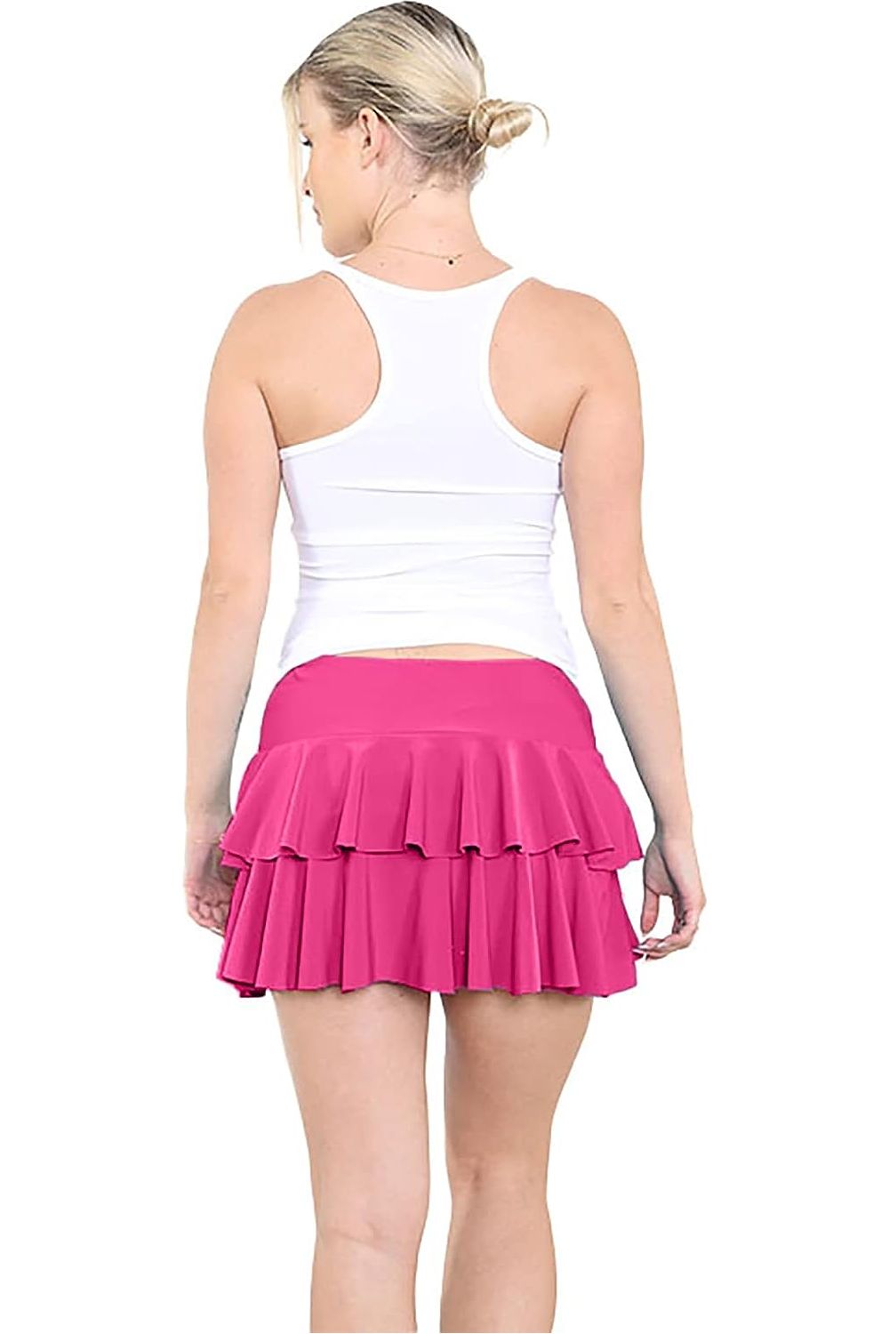 Fluorescent Yellow RARA Mini Short Skirt For Women 8-10 - Dropwear