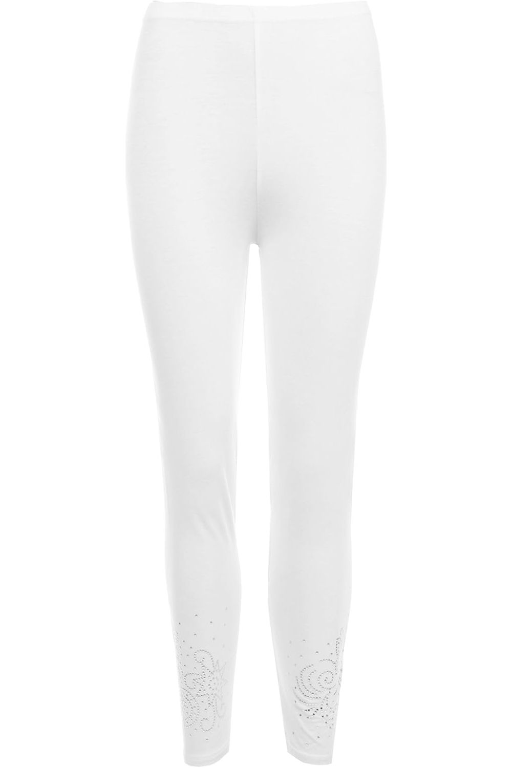 Brown Plus Size Foil Printed Leggings For Women 20-22 - Dropwear