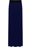 Cream Plus Size Pencil Long Maxi Skirt Elasticated Waist For Women 16-18 - Dropwear