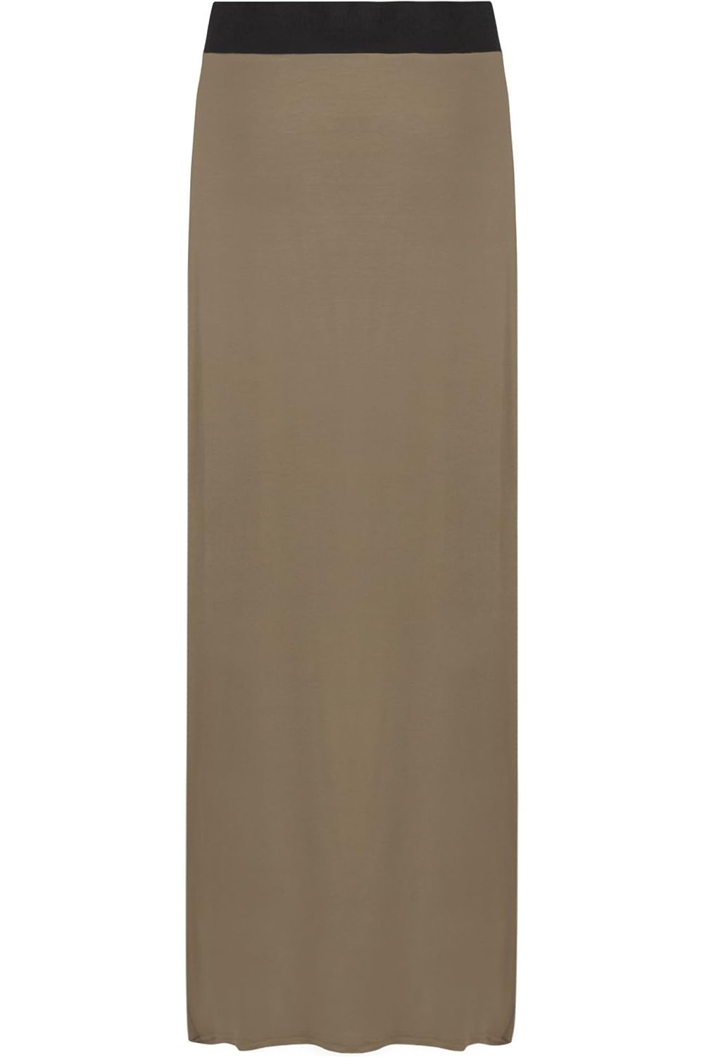 Wine Plus Size Pencil Long Maxi Skirt Elasticated Waist For Women 16-18 - Dropwear