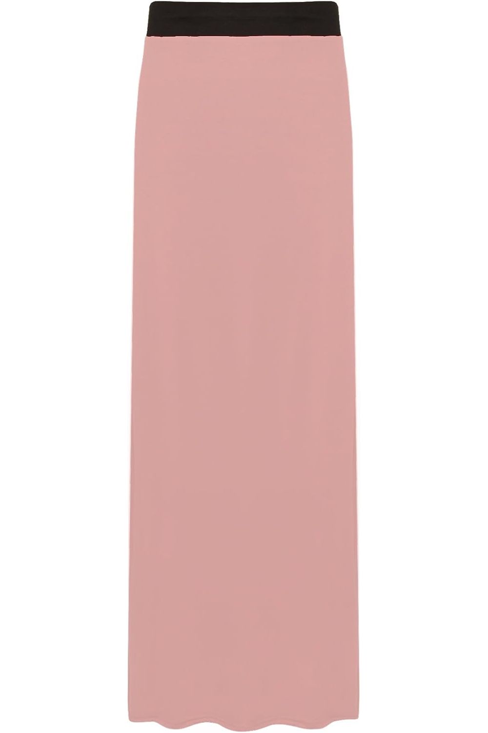 Cream Plus Size Pencil Long Maxi Skirt Elasticated Waist For Women 24-26 - Dropwear