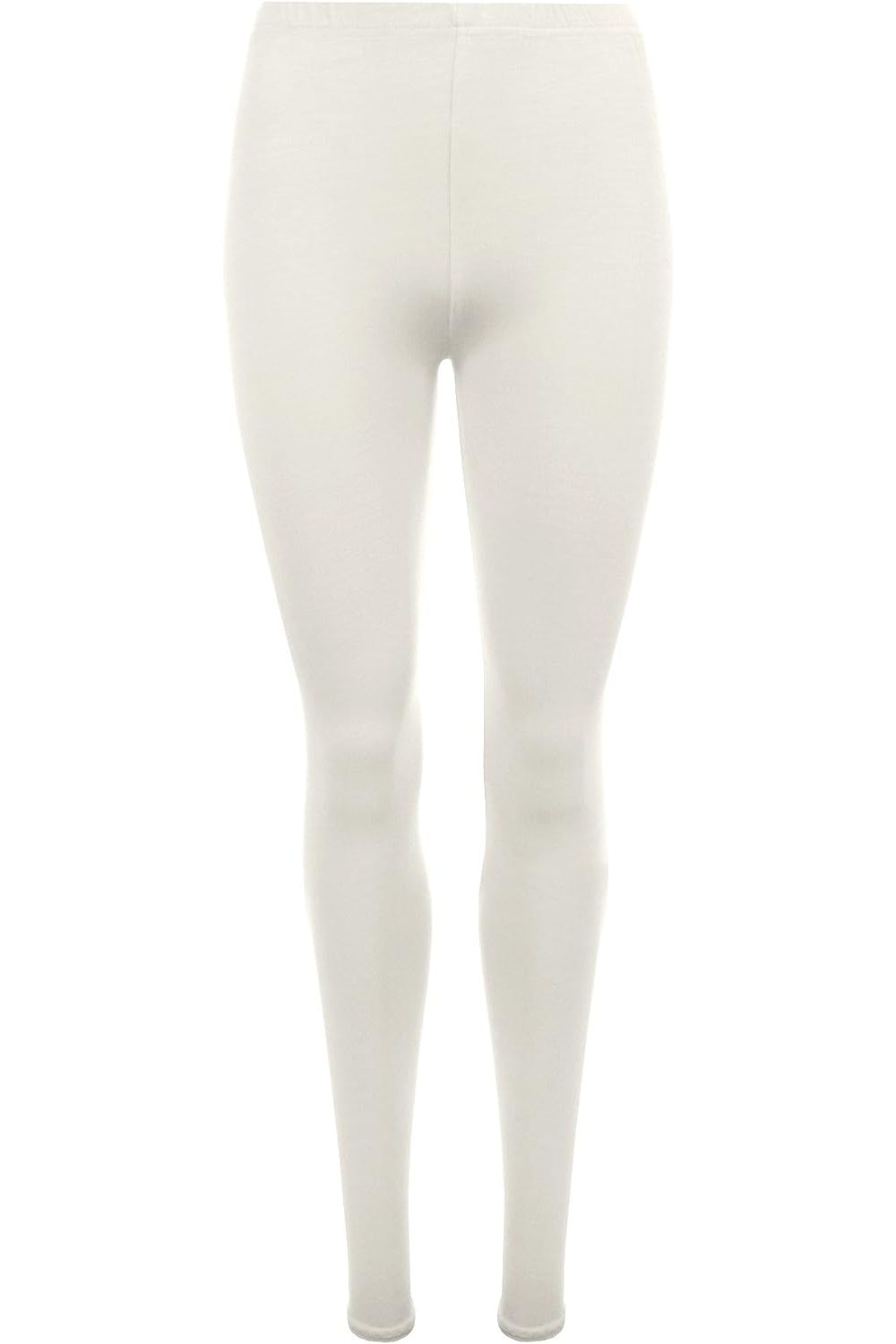 Purple Plus Size Plain Long Leggings For Women 24-26 - Dropwear