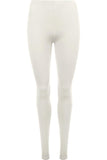Purple Plus Size Plain Long Leggings For Women 24-26 - Dropwear
