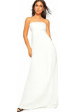 Purple Strapless Sheering Maxi Dress For Women 12-14 - Dropwear