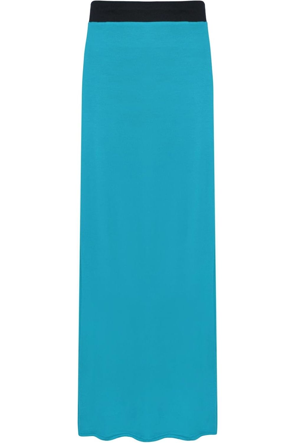 Dark Grey Plus Size Pencil Long Maxi Skirt Elasticated Waist For Women 24-26 - Dropwear