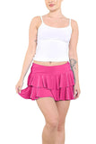 Fluorescent Pink RARA Mini Short Skirt For Women 12-14 - Dropwear