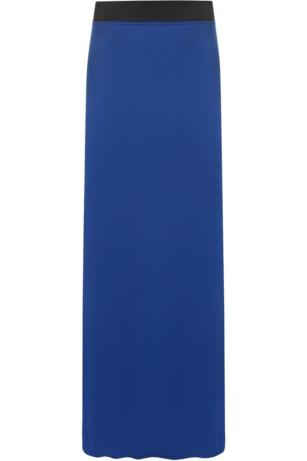 White Plus Size Pencil Long Maxi Skirt Elasticated Waist For Women 16-18 - Dropwear