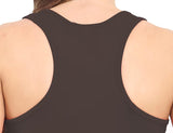 Black Racer Back Bodycon Vest Top For Women 12-14 - Dropwear