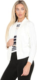 Cream Twin Knitted Cardigan For Women 8-10 - Dropwear