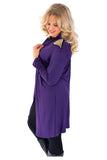 Grey Plus Size Long Sleeve Spike Maxi Cardigan For Women 20-22 - Dropwear