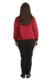 Brown Plain Bomber Jacket Sleeve Top For Women 26-28 - Dropwear