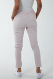 Orange Magic Plain Super Stretch Crushed Trousers For Women ONE SIZE - Dropwear