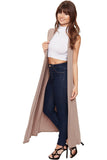 Sleeveless Maxi Cardigan For Women  - Dropwear