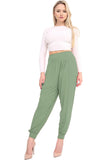 Purple Plus Size Harem Trousers Full Length For Women 24-26 - Dropwear