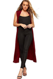 Sleeveless Maxi Cardigan For Women  - Dropwear