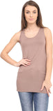 Baby Pink Racer Back Bodycon Vest Top For Women 16-18 - Dropwear
