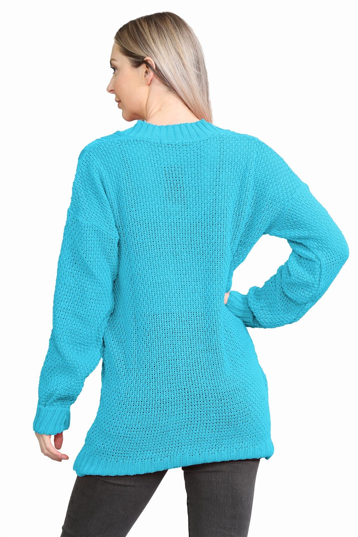 Mocha Cable Knitted Button Cardigan For Women 8-10 - Dropwear