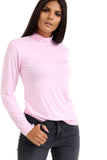 Brown Turtle Neck Long Sleeve Top For Women 8-10 - Dropwear