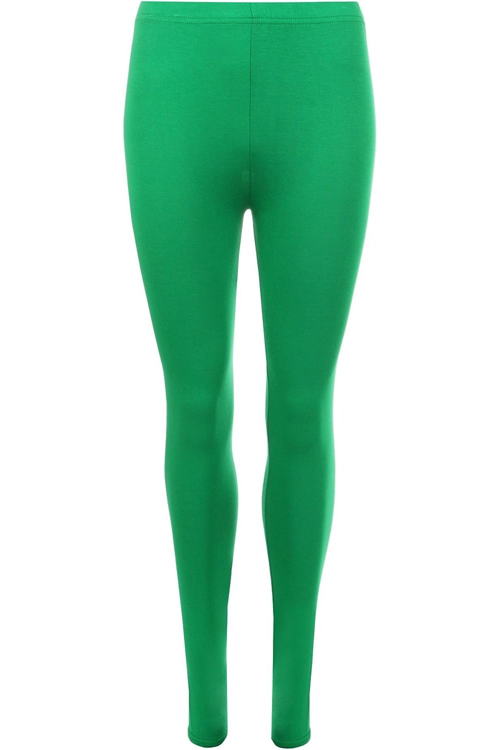 Royal Blue Plus Size Plain Long Leggings For Women 16-18 - Dropwear