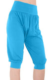 Navy Blue Cropped Harem Trousers For Women 8-10 - Dropwear