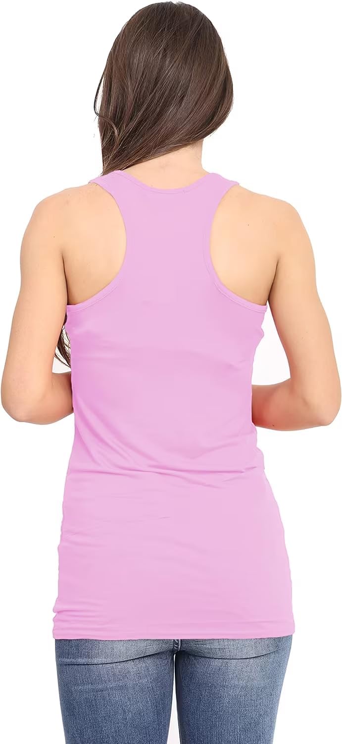 Light Grey Racer Back Bodycon Vest Top For Women 24-26 - Dropwear