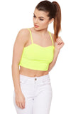 Teal Bralet Crop Stretch Vest Top For Women 8-10 - Dropwear