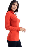 Turtle Neck Long Sleeve Top For Women  - Dropwear