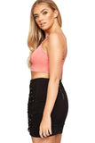 Coral Bralet Crop Stretch Vest Top For Women 12-14 - Dropwear