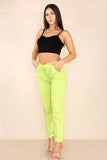 Plus Size Italian Glitter Drawstring Waistband Magic Pants For Women  - Dropwear
