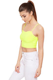 Teal Bralet Crop Stretch Vest Top For Women 12-14 - Dropwear
