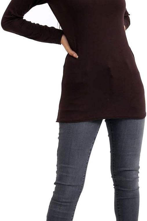 Coral Turtle Neck Long Sleeve Top For Women 8-10 - Dropwear