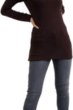 Coral Turtle Neck Long Sleeve Top For Women 8-10 - Dropwear