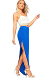 Side Split Slit Maxi Skirt For Women  - Dropwear